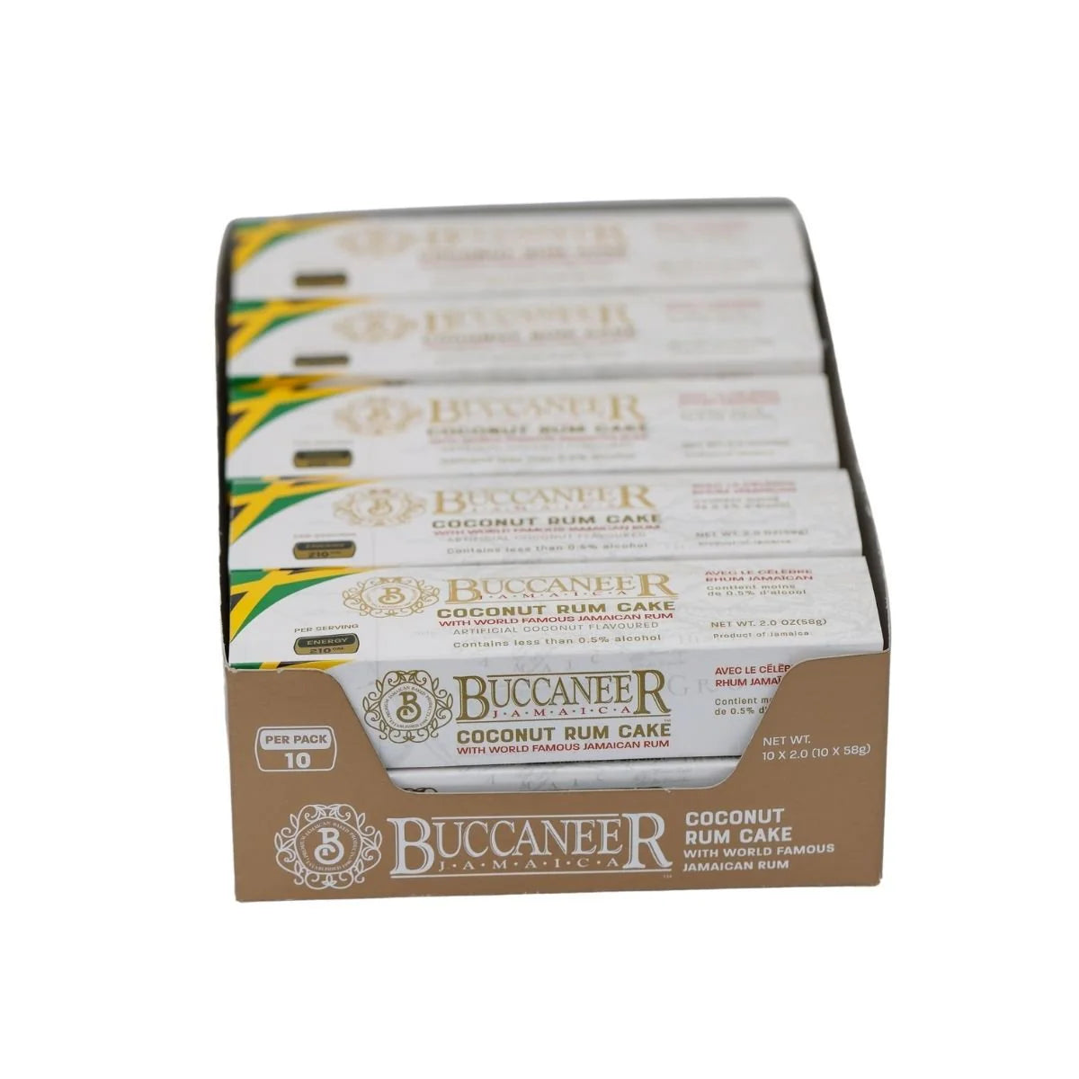 Honey Bun Buccaneer Coconut Rum Cake (10 pack), (3 Pack)